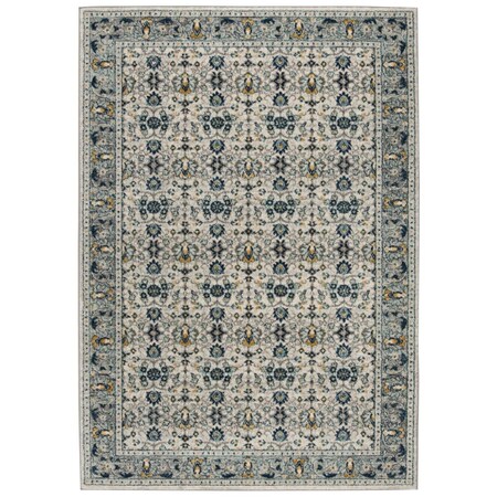 Safavieh 6 x 9 ft. Madison Traditional Style Rectangle Rug - Ivory & Navy MAD151N-6